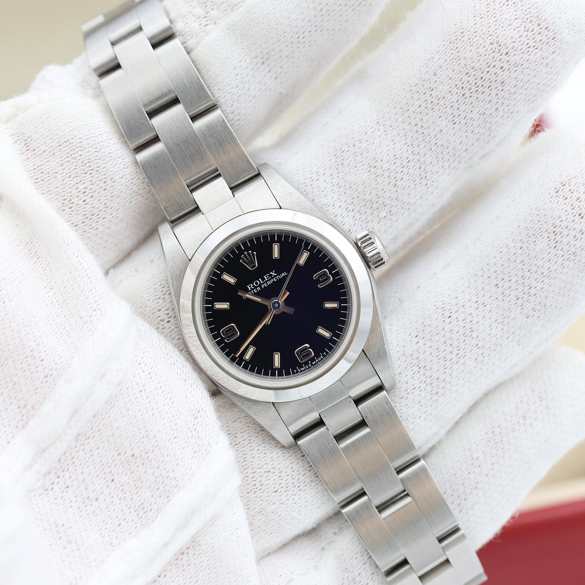 Buy Online Watch Rolex Oyster Perpetual lady 67180 Black 3-6-9