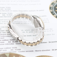 Bild in Galerie-Viewer laden, Rolex Lady-Datejust Ref. 6917 - Stahl und Gold - Silber mit goldenen Indizes Zifferblatt - Jubiläumsarmband