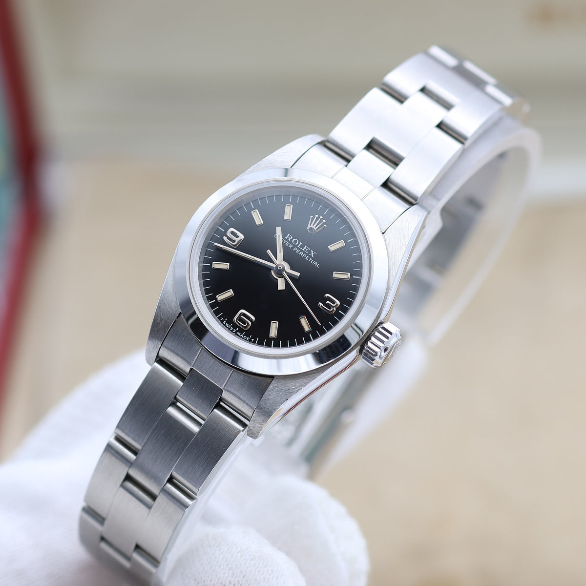 Buy Online Watch Rolex Oyster Perpetual lady 67180 Black 3-6-9