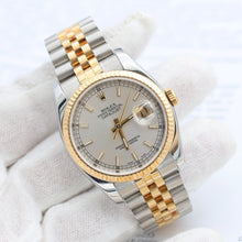 Załaduj obraz do przeglądarki galerii, Rolex Datejust ref. 116233 Silver Dial - Jubilee - Full Set