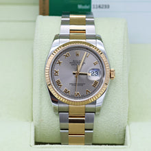 Bild in Galerie-Viewer laden, Rolex Datejust ref. 116233 Grey Roman Dial - Oyster Bracelet - Full Set