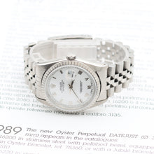 Load image into Gallery viewer, Rolex Datejust ref. 16220 White Roman (Small) Dial Jubilee Bracelet