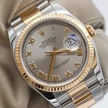 Bild in Galerie-Viewer laden, Rolex Datejust ref. 116233 Grey Roman Dial - Oyster Bracelet - Full Set