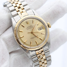 Załaduj obraz do przeglądarki galerii, Rolex Datejust ref. 1601 - Champagne Dial - Steel/Gold - Jubilee Bracelet