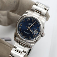 Load image into Gallery viewer, Rolex Datejust ref. 116200 Blue Roman Dial - Oyster Bracelet - Full Set