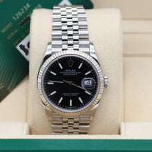 Charger l'image dans la galerie, Rolex Datejust ref. 126234 Black Dial Jubilee bracelet - Full Set