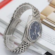 Load image into Gallery viewer, Rolex Datejust ref. 1603 - Steel Bezel - Blue Soleil dial (V III) - Jubilee Bracelet