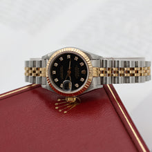 Load image into Gallery viewer, Rolex Datejust Lady ref. 69173 - Black Diamonds Dial - Jubilee Bracelet - Full Set