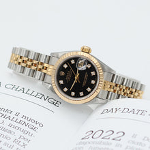 Load image into Gallery viewer, Rolex Datejust Lady ref. 69173 - Black Diamonds Dial - Jubilee Bracelet - Full Set