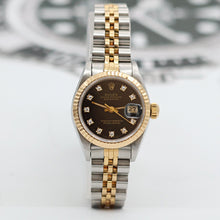 Load image into Gallery viewer, Rolex Datejust Lady ref. 69173 - Black Diamonds Dial - Jubilee Bracelet - Full Set