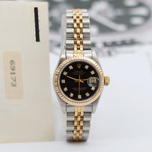 Load image into Gallery viewer, Rolex Datejust Lady ref. 69173 - Black Diamonds Dial - Jubilee Bracelet - Full Set