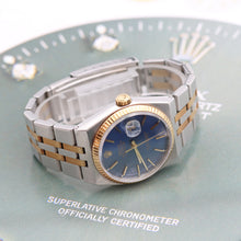 Załaduj obraz do przeglądarki galerii, Rolex Datejust Oyster-Quartz ref. 17013 Blue Dial