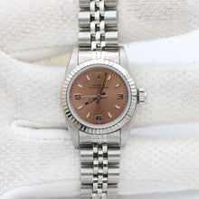 Load image into Gallery viewer, Rolex Oyster Perpetual Lady ref. 67194 Salmon 3-6-9 Dial Jubilee - Full Set