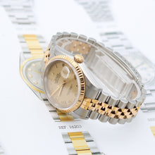 Cargar imagen en el visor de la galería, ON SALE: Rolex Datejust 36 ref. 16233 Champagne Roman dial - Full Set