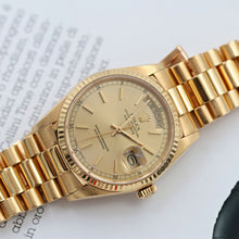 Load image into Gallery viewer, Rolex Day-Date 36 ref. 18038 - Champagne dial