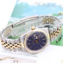 Load image into Gallery viewer, Rolex Datejust ref. 16013 - Blue Dial - Jubilee - Full Set