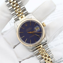 Load image into Gallery viewer, Rolex Datejust ref. 16013 - Blue Dial - Jubilee - Full Set