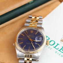 Load image into Gallery viewer, Rolex Datejust ref. 16013 - Blue Dial - Jubilee - Full Set