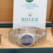 Load image into Gallery viewer, Rolex Datejust ref. 16013 - Blue Dial - Jubilee - Full Set