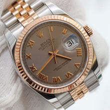 Charger l'image dans la galerie, Rolex Datejust 36 ref. 116231 Sundust Roman Dial - Jubilee - Full Set