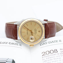 Load image into Gallery viewer, Rolex Datejust 36 ref. 16233 Champagne dial - Leather Strap - Full Set