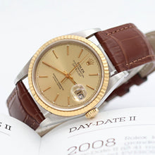 Load image into Gallery viewer, Rolex Datejust 36 ref. 16233 Champagne dial - Leather Strap - Full Set