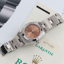 Indlæs billede til gallerivisning Rolex Oyster Perpetual ref. 67180 - Salmon Dial - Oyster Bracelet - Full Set