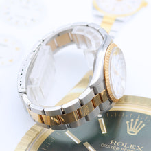 Charger l'image dans la galerie, ON SALE: Rolex Date ref. 15233 White Roman Dial Oyster Bracelet Steel/Gold - Full Set