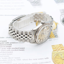 Charger l'image dans la galerie, ON SALE: Rolex Datejust ref. 16014 - Silver Linen dial - Jubilee bracelet