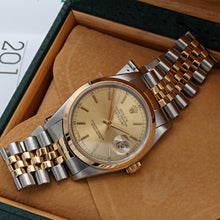 Load image into Gallery viewer, Rolex Datejust ref. 16203 Champagne Circle Dial - Jubilee Bracelet - Full set