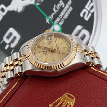 Indlæs billede til gallerivisning Rolex Datejust Lady ref. 69173 Steel/Gold - Champagne Circle Dial - Full Set