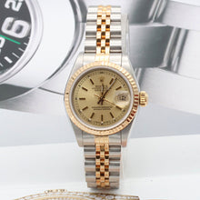Indlæs billede til gallerivisning Rolex Datejust Lady ref. 69173 Steel/Gold - Champagne Circle Dial - Full Set