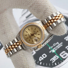 Indlæs billede til gallerivisning Rolex Datejust Lady ref. 69173 Steel/Gold - Champagne Circle Dial - Full Set