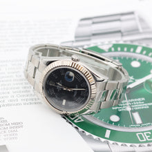 Bild in Galerie-Viewer laden, Rolex Datejust II Ref. 116334 Schwarzes Römisch -Zifferblatt Auster Armband - Voller Satz