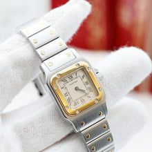 Załaduj obraz do przeglądarki galerii, Cartier Santos Galbée - Quartz - Ref. 1057930 - Full Set