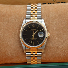 Load image into Gallery viewer, Rolex Datejust 36 ref. 16233 Black Plain dial with Full Set