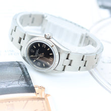 Załaduj obraz do przeglądarki galerii, Rolex Lady Oyster Perpetual 76030 - Black 3-6-9 Dial - Oyster Bracelet