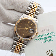Load image into Gallery viewer, Rolex Datejust 36 ref. 16233 Black Plain dial with Full Set