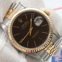 Load image into Gallery viewer, Rolex Datejust 36 ref. 16233 Black Plain dial with Full Set