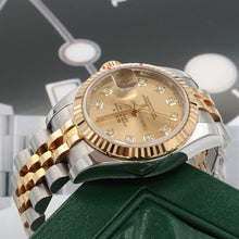 Load image into Gallery viewer, Rolex Datejust ref. 179173 Champagne Diamonds Dial Jubilee Bracelet - Full set