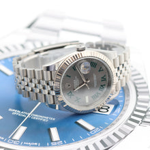 Bild in Galerie-Viewer laden, Rolex Datejust ref. 126334 Wimbledon-Zifferblatt-Jubiläumsarmband – komplettes Set