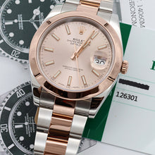 Load image into Gallery viewer, Rolex Datejust ref. 126301 Sundust Dial Oyster bracelet - Full Set