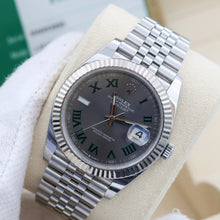 Bild in Galerie-Viewer laden, Rolex Datejust ref. 126334 Wimbledon-Zifferblatt-Jubiläumsarmband – komplettes Set