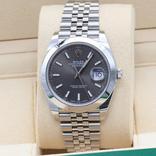 Załaduj obraz do przeglądarki galerii, Rolex Datejust ref. 126300 Slate Gray Dial Jubilee bracelet - Full Set
