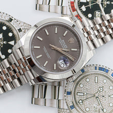 Załaduj obraz do przeglądarki galerii, Rolex Datejust ref. 126300 Slate Gray Dial Jubilee bracelet - Full Set