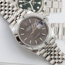Załaduj obraz do przeglądarki galerii, Rolex Datejust ref. 126300 Slate Gray Dial Jubilee bracelet - Full Set