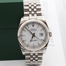 Carica l'immagine nel visualizzatore di Gallery, Rolex Datejust ref. 116234 White Dial - Jubilee - Full Set