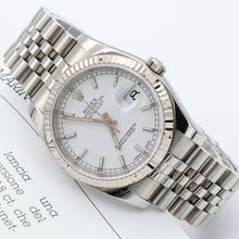 Carica l'immagine nel visualizzatore di Gallery, Rolex Datejust ref. 116234 White Dial - Jubilee - Full Set