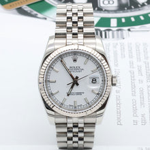 Carica l'immagine nel visualizzatore di Gallery, Rolex Datejust ref. 116234 White Dial - Jubilee - Full Set
