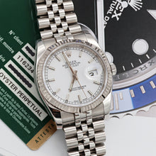 Carica l'immagine nel visualizzatore di Gallery, Rolex Datejust ref. 116234 White Dial - Jubilee - Full Set